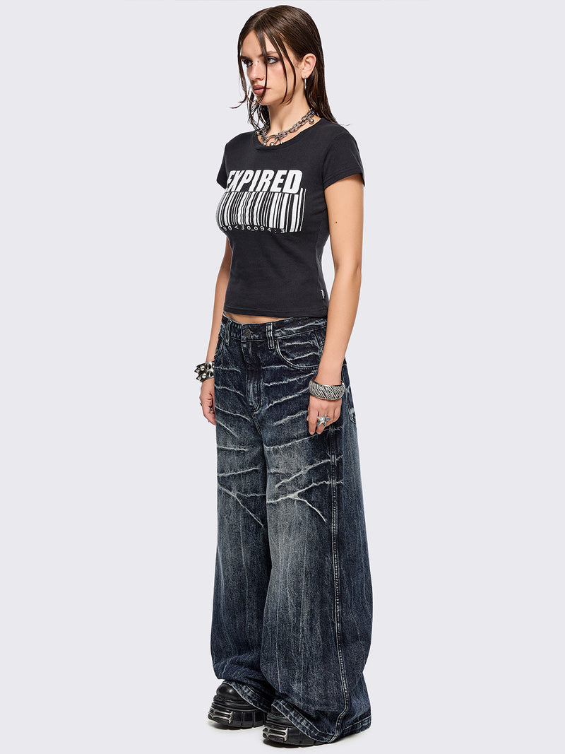 Volt Blue Baggy Jeans
