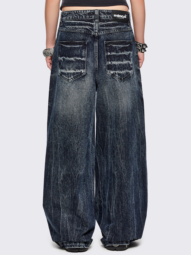Volt Blue Baggy Jeans