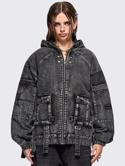 Zade Denim Bomber Jacket
