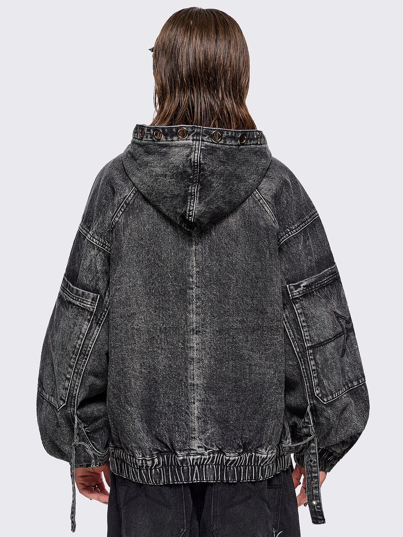 Zade Denim Bomber Jacket